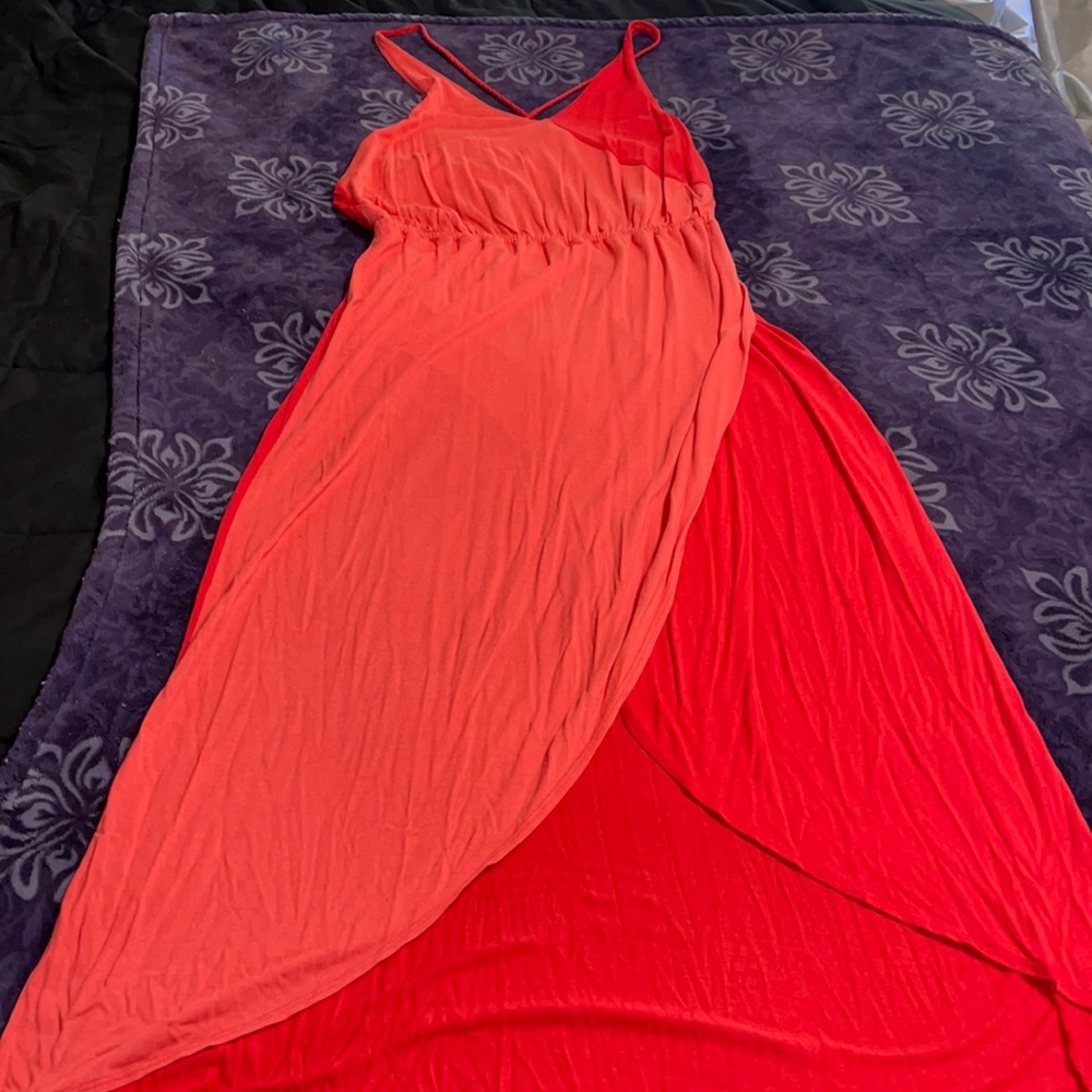 Juniors long maxi dress size large